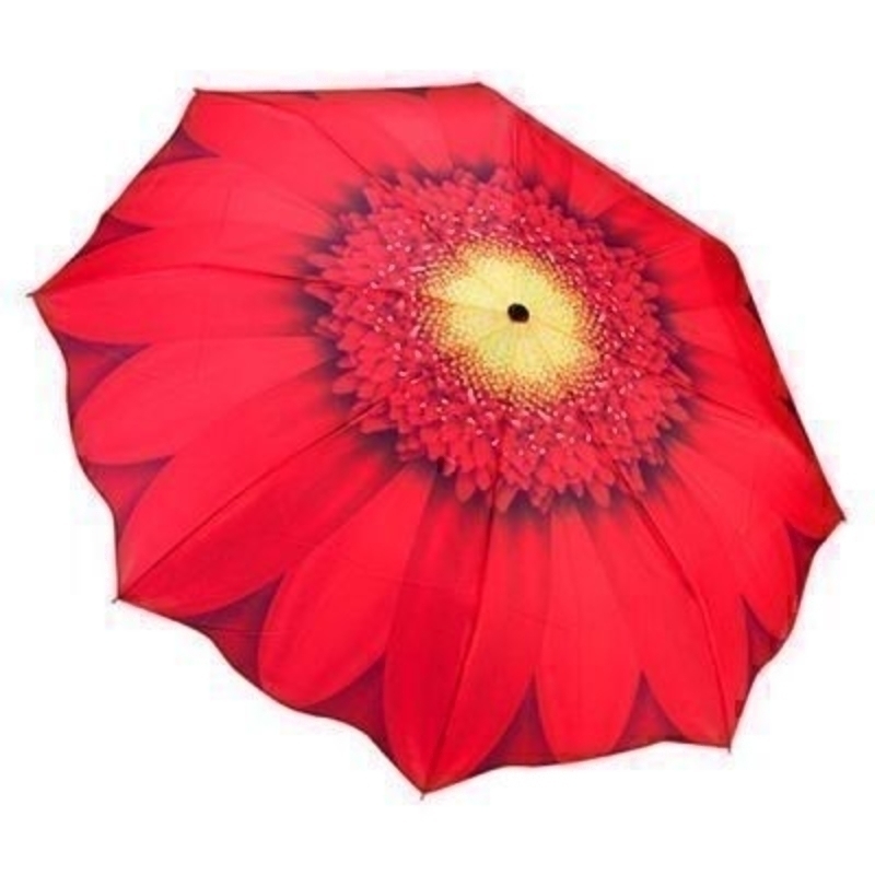 Another fantastic design from Galleria, with detailing second to none. The illustrated design on the fabric features a Red Daisy surrounding the entire umbrella which makes it very eye catching. Featuring virtually unbreakable fibreglass ribs, fully autom